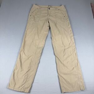 KUHL Kendra Beige Straight Leg Cargo Pants Size 10 Reg Outdoor Casual‎